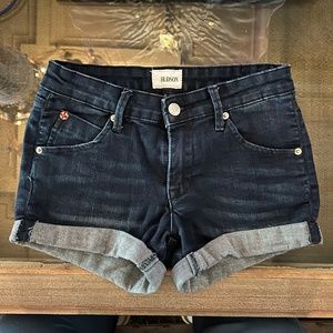 Girls Hudson Rolled Cuff Denim Shorts Dark Blue, Very Gently Used Size 14